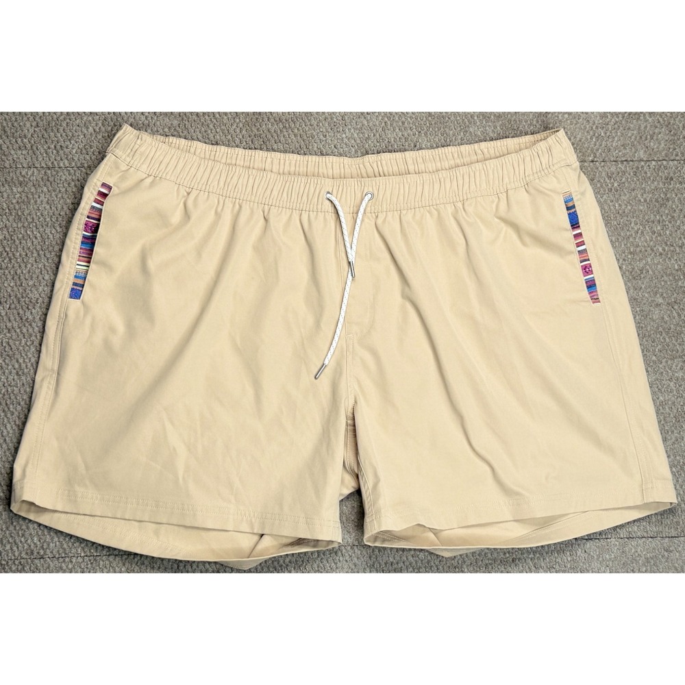 Wowie Men's Tan Drawstring Waist Shorts Size‎ 3XL